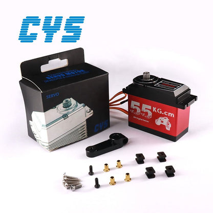 RC Car Servo CYS-S2115 Wholesale Titanium Gear Coreless Digital Drive Motor RC Airplane Parts 54g 15kg*cm Made China Accessory Accessories for UAV