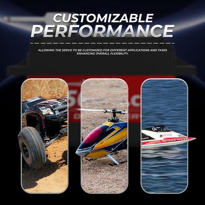 large torque r CYS-S1500-02 Unisex 150kg Torque HV Waterproof DC Motor Essential RC Boat Airplane Industrial Robot Radio Systems AC Accs-Plastic Material