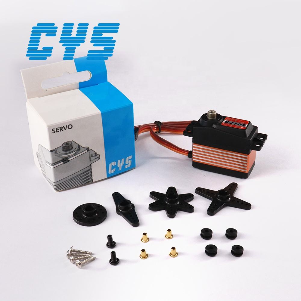 RC Car Servo CYS-S2107 Unisex Accessory for RC Parts 54g 8kg*cm Torque Direct Coreless Servo Motor Titanium Gear Digital Drive Metal Robot DIY Parts RC