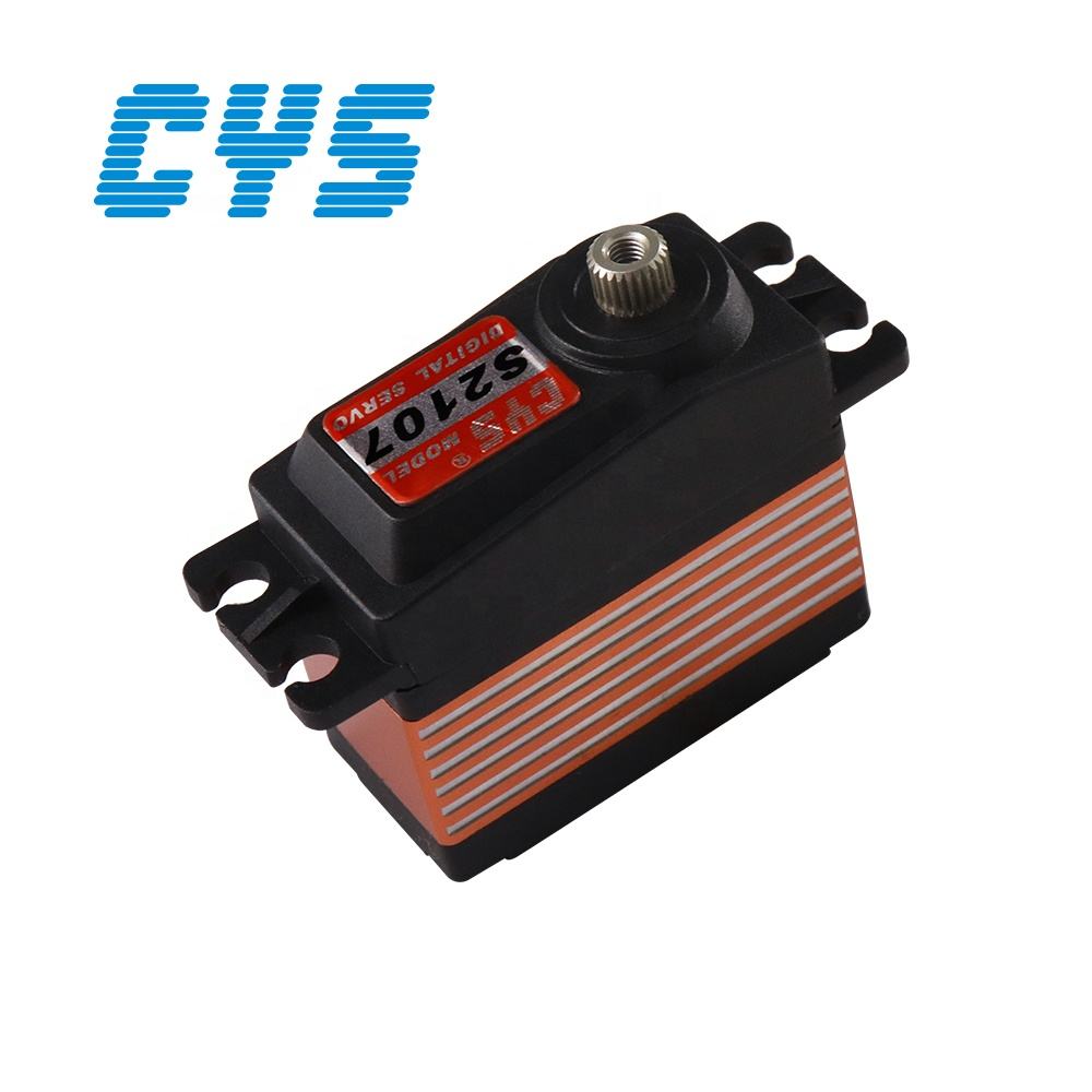 RC Car Servo CYS-S2107 Unisex Accessory for RC Parts 54g 8kg*cm Torque Direct Coreless Servo Motor Titanium Gear Digital Drive Metal Robot DIY Parts RC