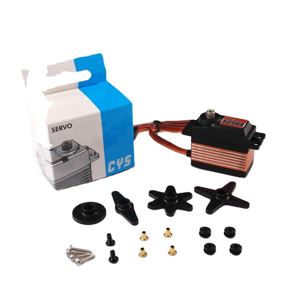 RC Car Servo CYS-S2109 Unisex SG90 Robot Toy 54g 10kg*cm Torque Servo Digital Drive RC Airplanes Drift Cars GPS Boat Ti Gear Metal Battery Connector PC
