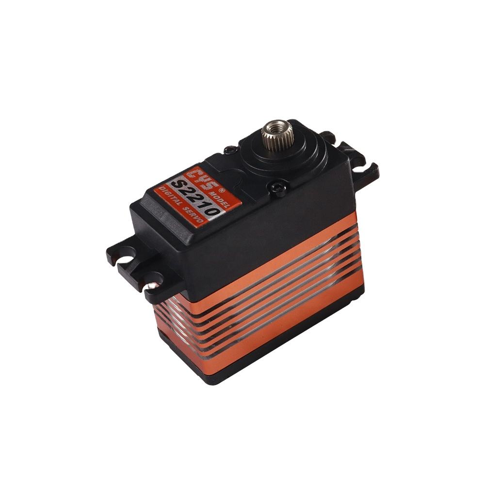 large torque CYS-S2210 Unisex Waterproof RC Boat Parts Coreless 60g-10kg Torque HV Digital Titanium Gear Standard Size Metal Plastic Toy for Unisex