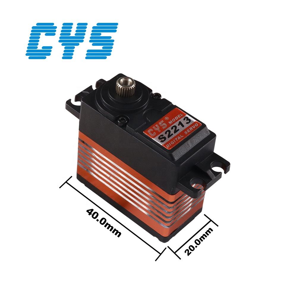 large torque CYS-S2213 Aluminum Coreless Digital Waterproof Servo Unisex High-Performance RC Parts Accs for UAV RC Plane Car-Battery