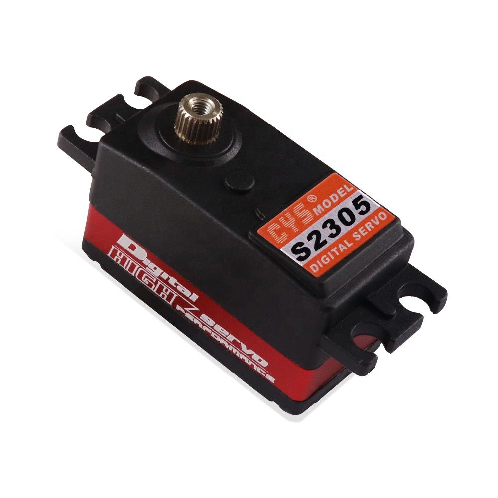RC Car Servo CYS-S2305 Aluminum Middle Case 5kg Torque Coreless Motor Waterproof Digital Low-profile Servo with Titanium Gear for 1/10 RC Drift Car