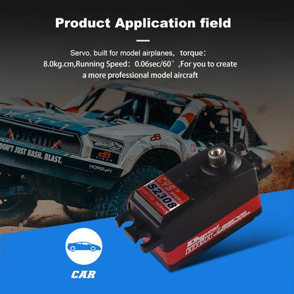 RC Car Servo CYS-S2308 Tianize High-Speed Low Profile Waterproof RC Drift Cars Boats Motors 8kg Torque Coreless Servo Gear RC Airplane Parts