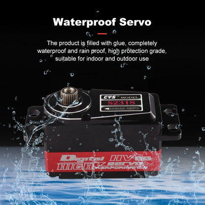 RC Car Servo CYS-S2318 High Torque 8kg Waterproof Coreless HV Digital 7.4V Remote Low-Profile RC Metal Gear Toy Car 8kg Boat Parts