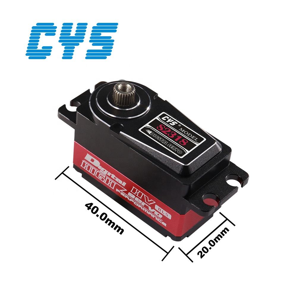 RC Car Servo CYS-S2318 High Torque 8kg Waterproof Coreless HV Digital 7.4V Remote Low-Profile RC Metal Gear Toy Car 8kg Boat Parts
