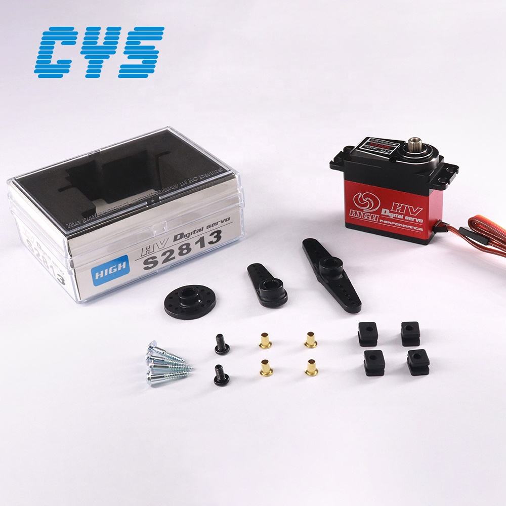 Helicopter Servo  CYS-S2813 China Factory Sale  72g 13kg High Speed Waterproof Servo RC Car Plane Full Metal Case Coreless Titanium RC Parts Accs