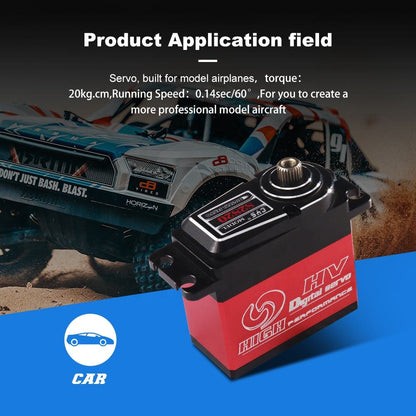 Helicopter Servo  CYS-S2820-01 28 Series Digital Coreless Servo Motor Full Metal 4mm Titanium Gear Waterproof High Battery Efficiency Mini RC