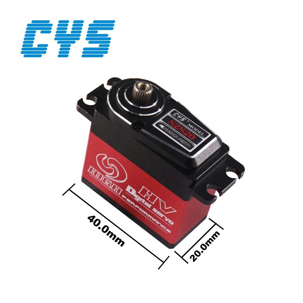 Helicopter Servo  CYS-S2820-01 28 Series Digital Coreless Servo Motor Full Metal 4mm Titanium Gear Waterproof High Battery Efficiency Mini RC