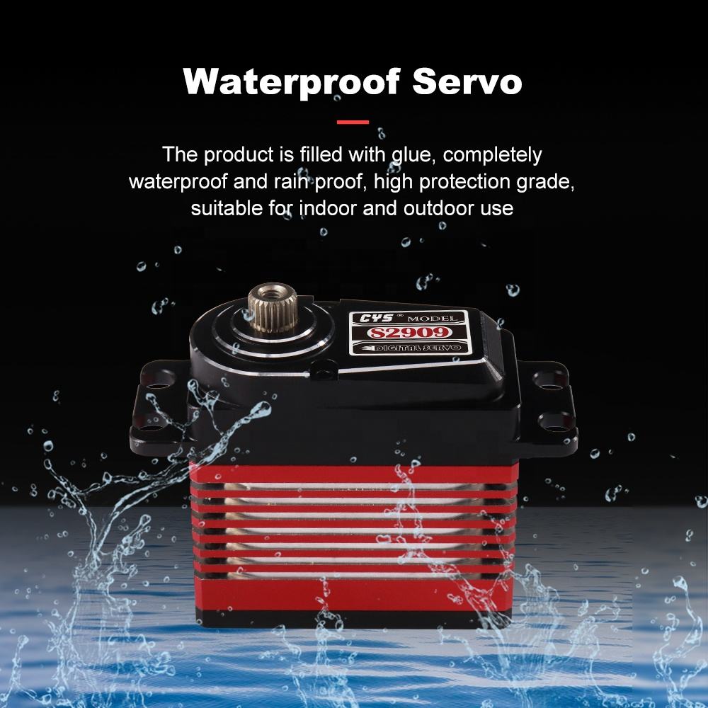 large torque CYS-S2909-02 High-Speed 9kg Digital Servo Coreless Motor and Aluminum Case Unisex Toy for Airplanes and Cars Metal System