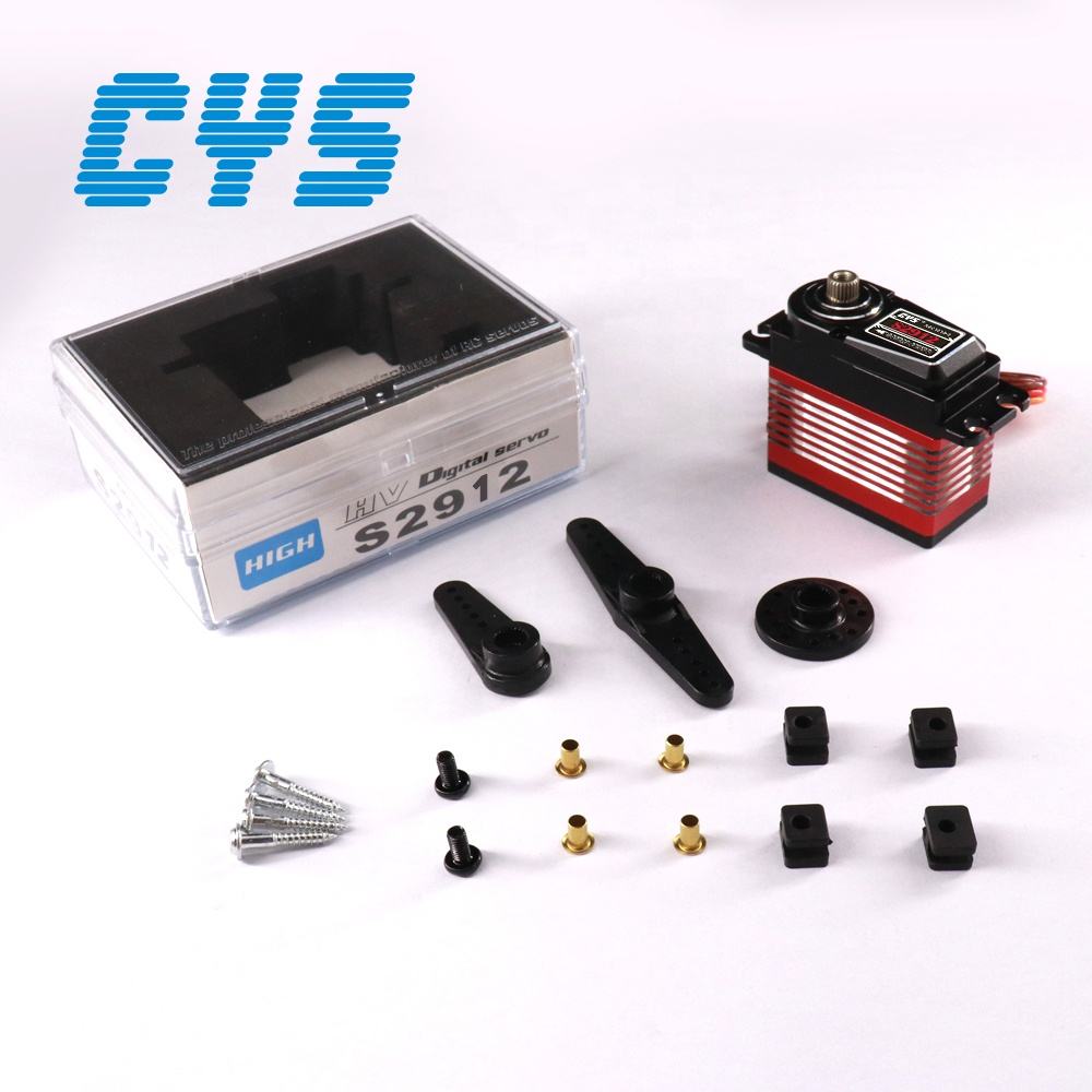 large torque  CYS-S2912-01 Titanium Helicopter 29 Series 0.12sec 15kg Torque Aluminum Case 7.4V Battery Coreless Servo RC Airplane Parts"