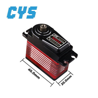 large torque  CYS-S2912-01 Titanium Helicopter 29 Series 0.12sec 15kg Torque Aluminum Case 7.4V Battery Coreless Servo RC Airplane Parts"