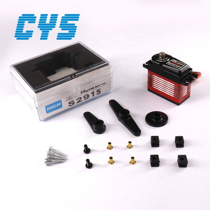 large torque CYS-S2915-01 Unisex Toy Kits 15kg Torque Full Aluminum Case Coreless RC Digital Servo Aircraft/Car/Boat Standard Size Metal Plastic