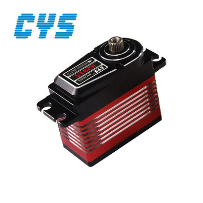 large torque CYS-S2915-02 Titanium Gear Coreless Servo Motor 0.13sec Speed 15kg Torque 7.4V Aluminum Case for Remote Control Airplanes & RC Vehicles