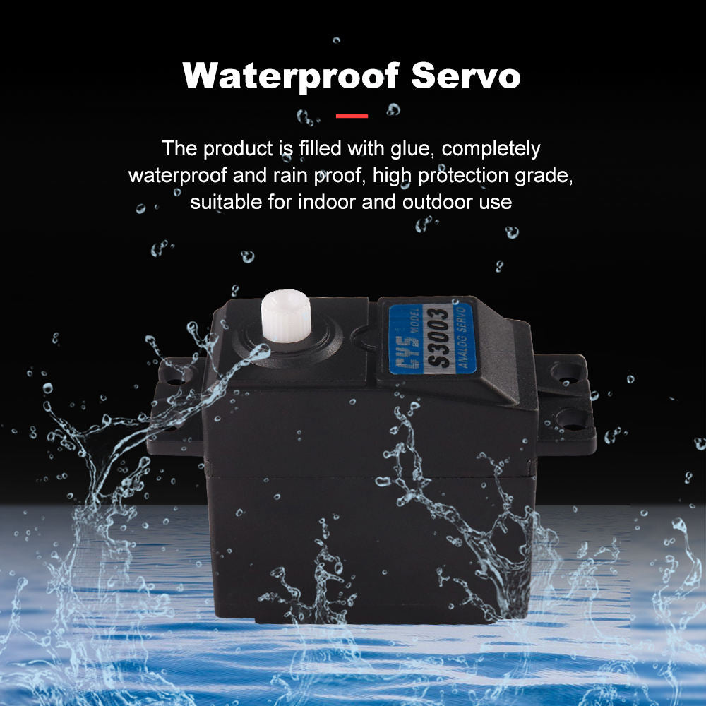 RC Car Servo CYS-S3003 Digital 1:10 Scale Waterproof Remote Control Servo Motors 7.4V 3.5kg*cm Torque Metal Gear Iron Core RC Cars Vehicle