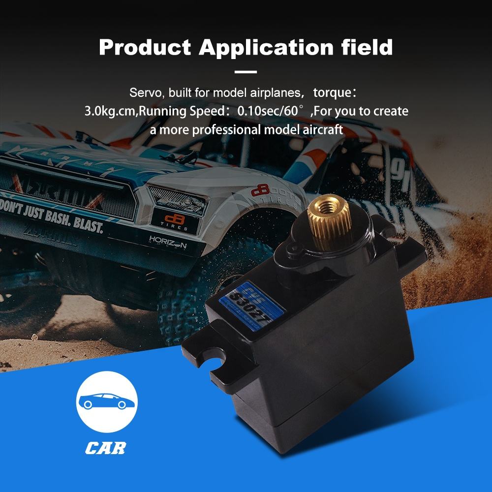 Micro Servo CYS-S3027MG  Mini 3kg Digital Servo Metal Gear GPS Remote Control Toy for Boys RC Aircraft Drones Helicopters Iron Core Motor Radio Systems