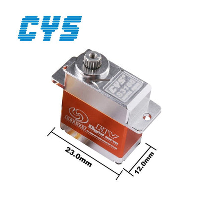 Helicopter Servo CYS-S3105-02 CNC Aluminum 3.5kg RC Digital Servo Titanium Gear Hobby 450 Size Helicopter Toy Kit Coreless Motor Radio System Car Metal Full