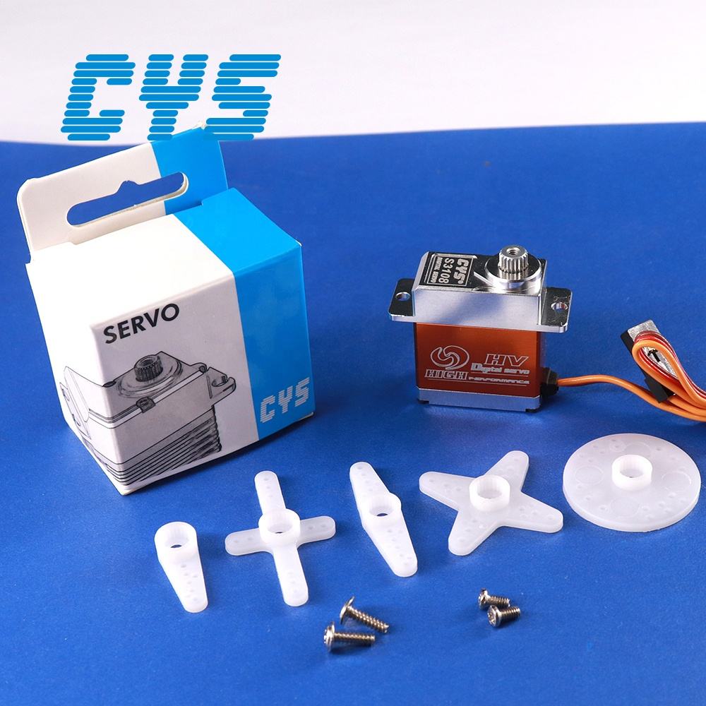 Helicopter Servo CYS-S3108-06 Feetech Servo 6v 6kg Ttl 360 Degree Coreless Motor Metal Gear Aluminium Case for Model Rc Robot Smart Curtain