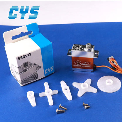 Helicopter Servo CYS-S3108-02 Unisex 450 Size CNC Aluminum 3.5KG Motor Coreless Servo Titanium Gear Hobby Kits-Full Motor Boat Airplane RC Parts Accs