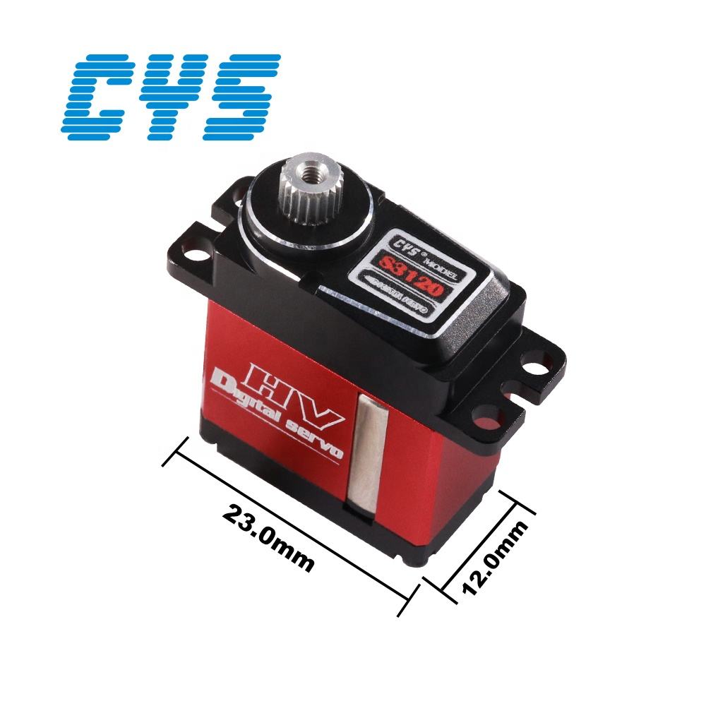 Helicopter Servo CYS-S3120-01 CNC Shell High Voltage 5.0-8.4V Servo Metal Gear for RC Model Plane Airplane Electrical Toys