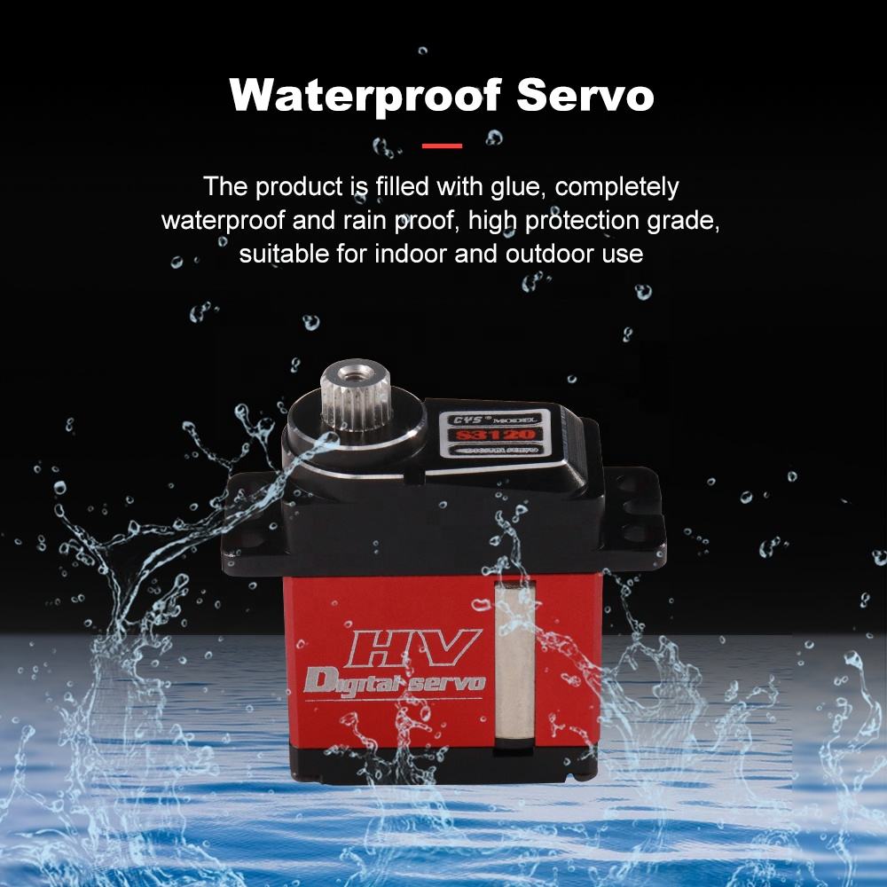 Helicopter Servo CYS-S3120-02 Unisex 450RC Customizable Metal Helicopter Parts Toy 25T Teeth Coreless Servo Motor 7kg RC Airplane Parts