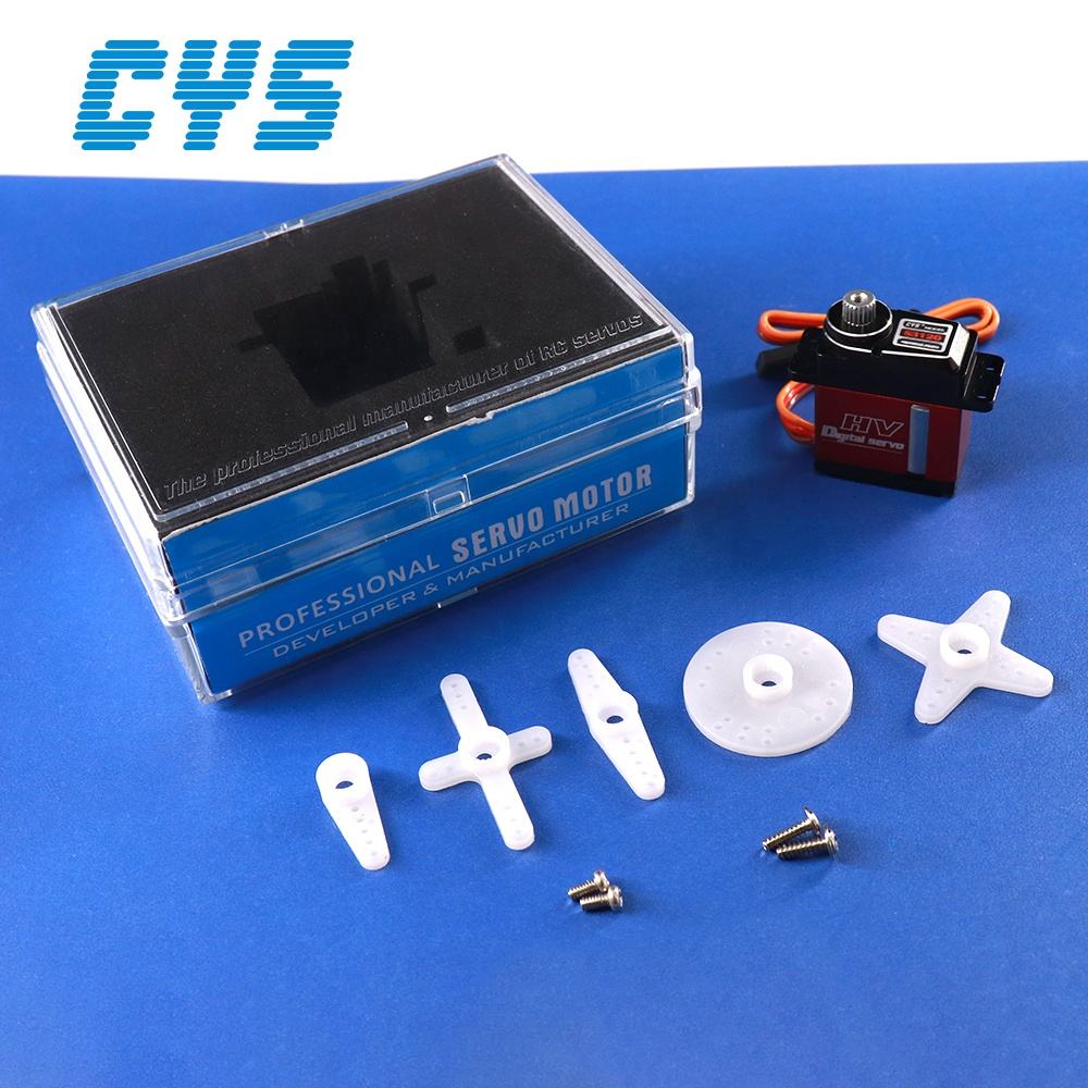 Helicopter Servo CYS-S3120-03 Unisex Mini 450 High-Speed RC Helicopter Full Metal Case Titanium Gear Coreless Servo Motor 9g Car Robot Plastic