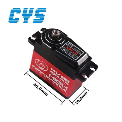 Helicopter Servo CYS-S3120-04 7kg Digital Coreless Titanium Gear 0.06sec High-Speed Full Metal Case for 450 Class RC Helicopters