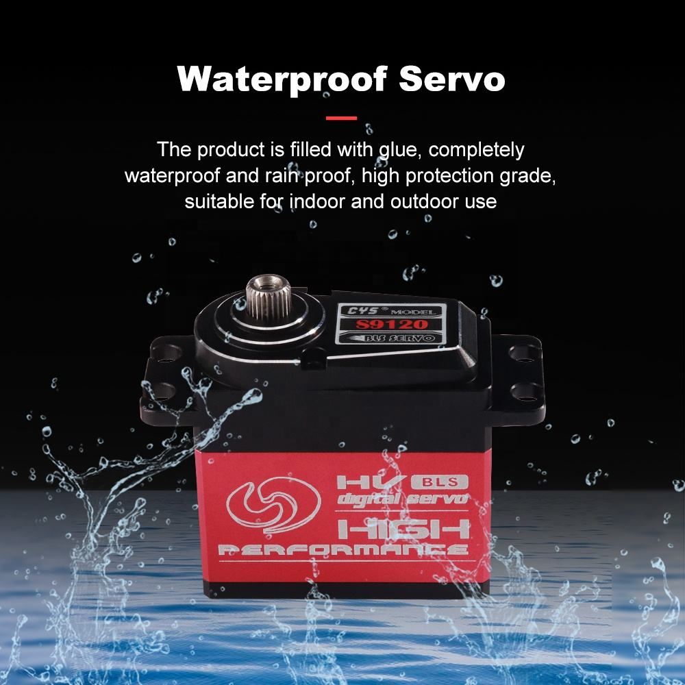 Helicopter Servo CYS-S3120-04 7kg Digital Coreless Titanium Gear 0.06sec High-Speed Full Metal Case for 450 Class RC Helicopters