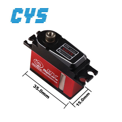 Helicopter Servo CYS-S3215 Unisex Titanium Gear Accessories for 500-550 RC Helicopter High Battery Full Metal Coreless Motor Servo Waterproof