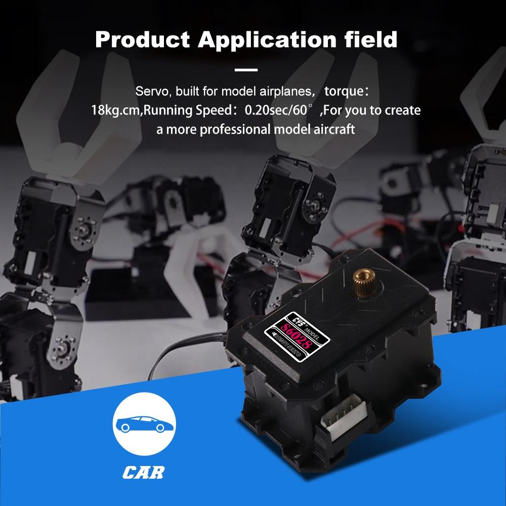 Robotics Servo CYS-S6028 Digital Servo Metal Gear Robot 18KG Stall Torque 180 Degree Wide Angle Iron Core Motor 7.4V Plastic PC RC Parts Toys