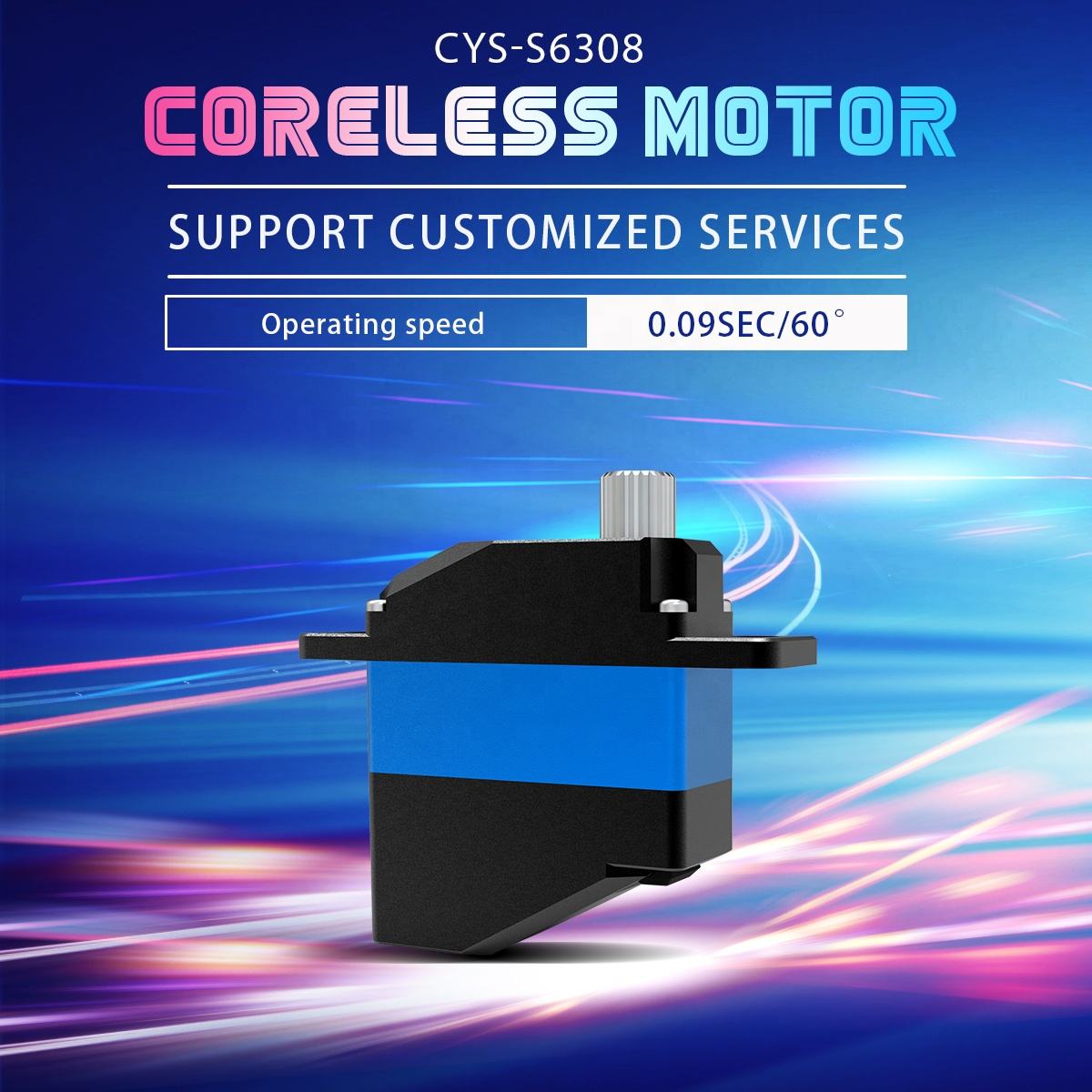 Micro Servo CYS-S6208 Digital GPS 5g/7kg Mini Super Light 4mm Metal Gear Accessory 14±1g Coreless Servo for RC Boats Helicopters