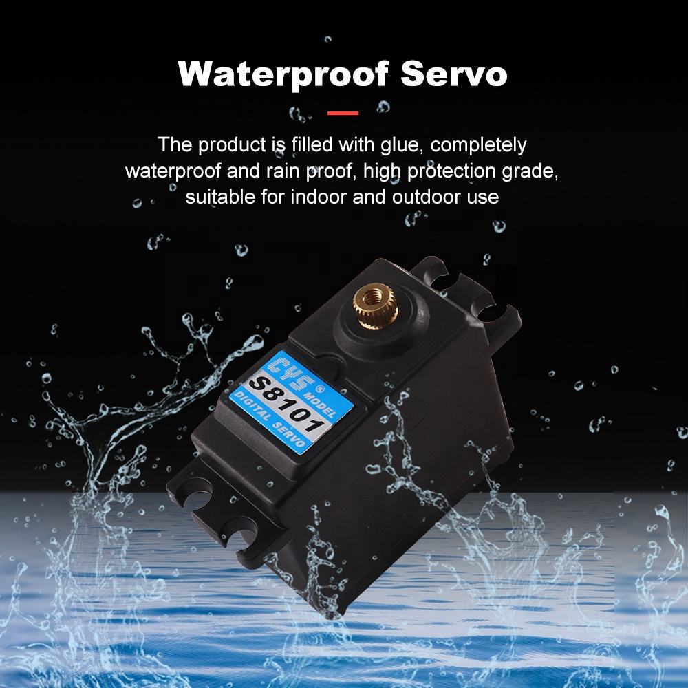 Robotics Servo CYS-S8101-01 Unisex Digital RC Servo Waterproof 1:10 Scale Robot Standard with 12kg*cm Iron Core Motor for 1:10 Scale RC Robot