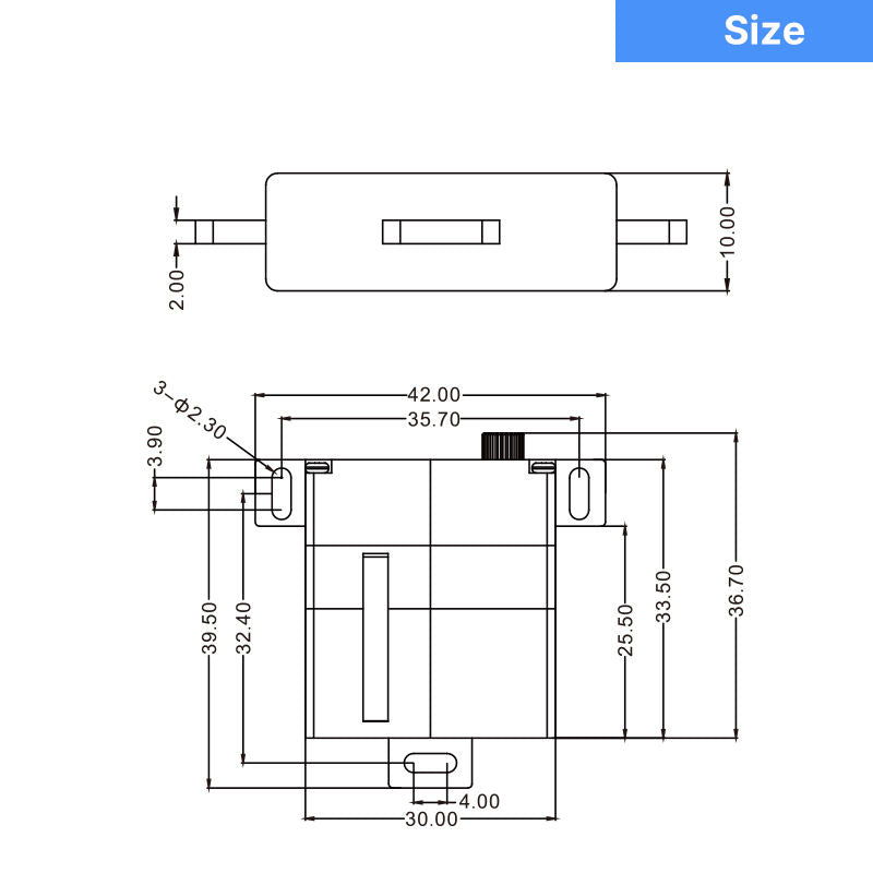 Helicopter Servo Servo CYS-S8204-01 8kg 0.10sec Digital Full Metal Aluminium Case Wing Servo for RC Drone Glider Helicopter Dual Ball Bearing