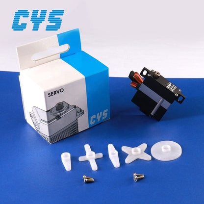 Helicopter Servo CYS CYS-S8204-02 Digital Coreless Wing Servo-Metal Construction Waterproof RC Airplane Parts with Exposed Motor
