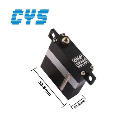 Helicopter Servo CYS-S8204-05Digital Wing Servo Coreless Slim Core 8kg Torque Toy Motors for RC Planes Helicopters & Fixed Wing Aircraft Model Gear
