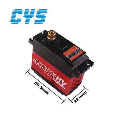 RC Car Servo CYS CYS-S8218 1:5 Scale Digital Servo Gear 17T 0.18sec Response 6.0/7.4V RC Batteries