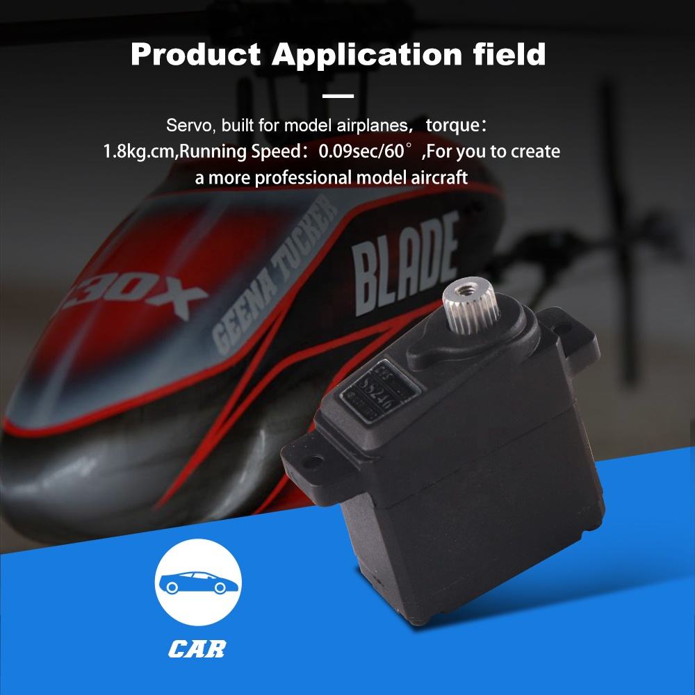 Micro Servo CYS-S8246MG Hot Selling Digital Servo RC 8.4V Battery Coreless Motor 1:5 Scale 12g Radio System Durable Metal Gear Toy for Boys 1.8KG