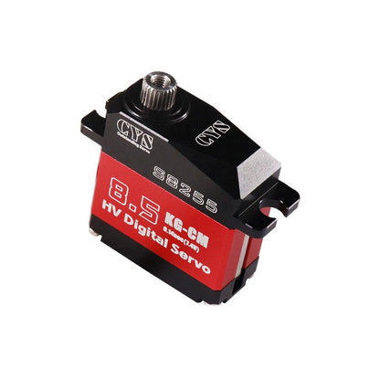 Helicopter Servo CYS-S8255 Full Aluminum Micro Fixed Wing RC Car Model Coreless Digital Servo 8.5kg Torque High Battery-Powered RC Parts Accs
