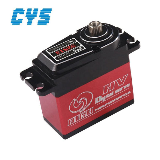 Helicopter Servo CYS S2810-01 Unisex High-Speed Waterproof Servo Titanium Gear 4mm Aluminum Case 71g Lightweight 12kg Torque for RC Toy Boat Parts