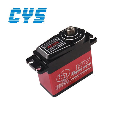 Helicopter Servo CYS S2810-01 Unisex High-Speed Waterproof Servo Titanium Gear 4mm Aluminum Case 71g Lightweight 12kg Torque for RC Toy Boat Parts