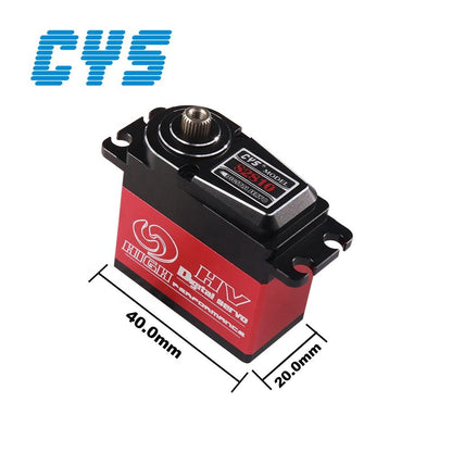Helicopter Servo CYS S2810-01 Unisex High-Speed Waterproof Servo Titanium Gear 4mm Aluminum Case 71g Lightweight 12kg Torque for RC Toy Boat Parts