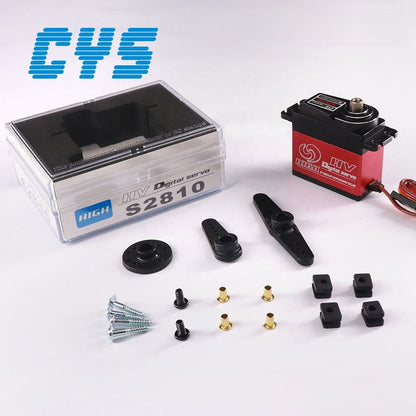 Helicopter Servo CYS-S2810-02 China Factory Sale Unisex Titanium Gear 71g 11kg High-Speed Waterproof Servo 4mm All Metal RC Toy Boat Parts