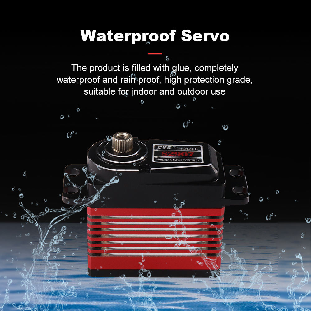 large torque CYS-S2907-02 0.08sec/0.06sec Titanium Gear Digital Full Aluminium Coreless Motor Servo for RC Model Plane 1/10 Car