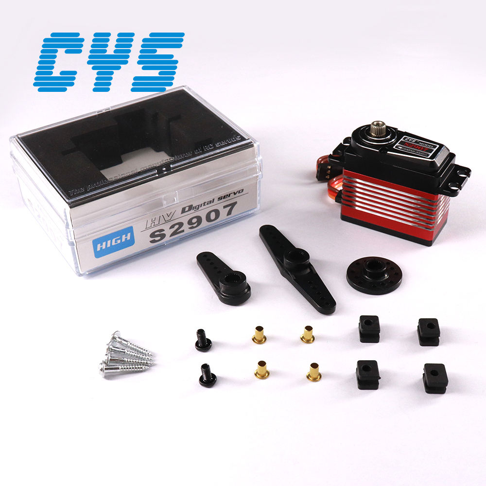 large torque CYS-S2907-02 0.08sec/0.06sec Titanium Gear Digital Full Aluminium Coreless Motor Servo for RC Model Plane 1/10 Car