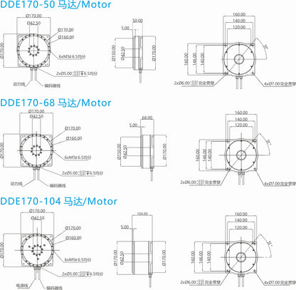 Ticbel Dde170 Series Gearless Drive with Zero Backlash and High Rigidity