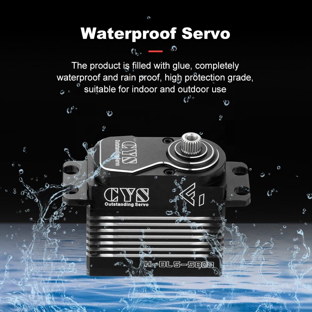 large torque H-BLS-5808-02 Full Aluminum 6kg High Speed Steel Gear Brushless Digital RC Servo for RC 700 Helicopter