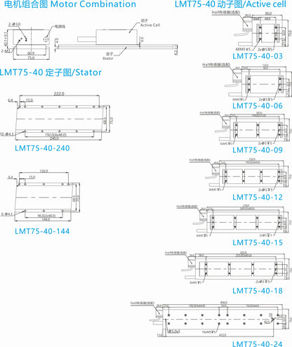Ticbel High-Efficiency Lmt75-40 Series Iron Core Motors for Versatile Applications