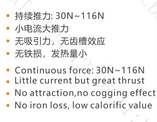 Ticbel China Origin Lmu22-76 Ironlenss Series Thrust Motor