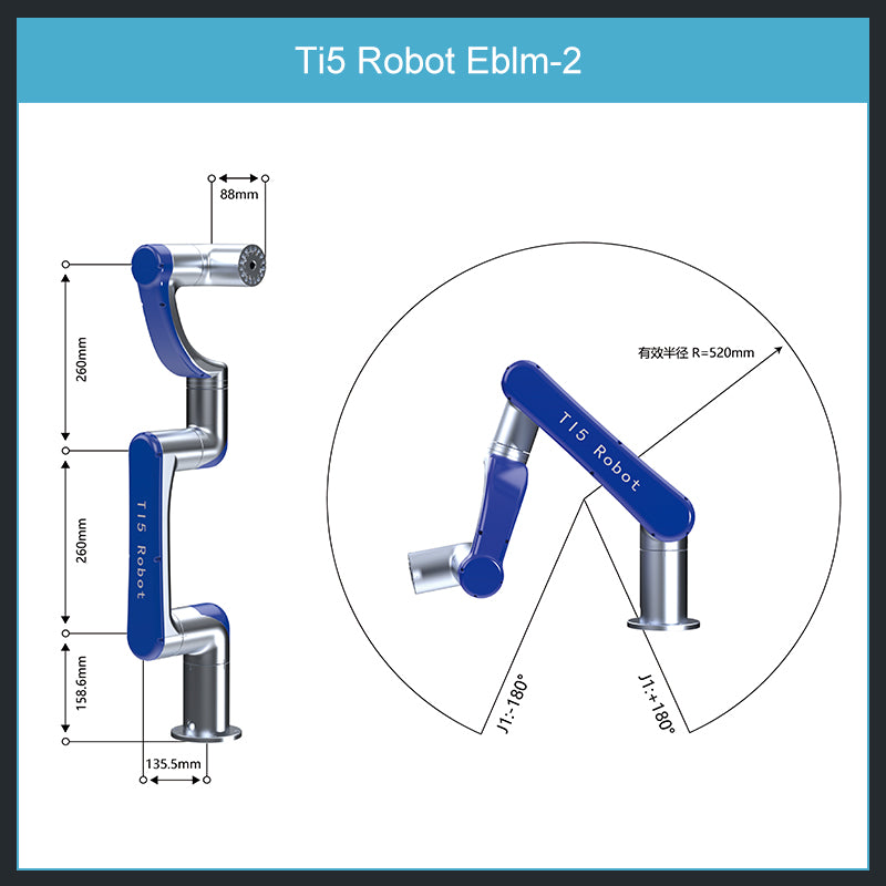 Collaborative Robotic Arm  Ti5 Robot Eblm-2